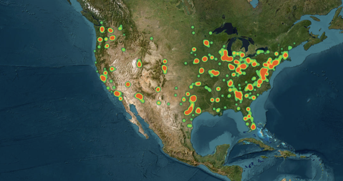 BCI Map geospatial dashboard